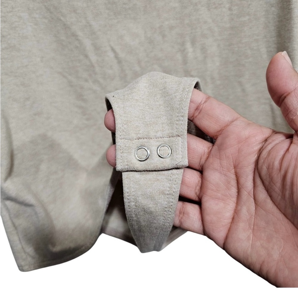 Express Beige Cut-Out Bodysuit - Picture 6 of 8
